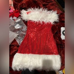 New southern fried chic Santa baby dress